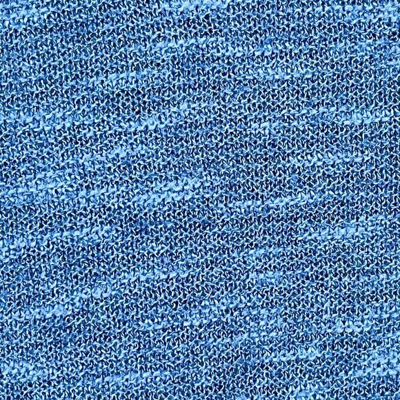 Eileen Fisher Organic Linen Cotton Knit Top V-Neck Easy Fit Long Length Blue Med - Picture 9 of 11